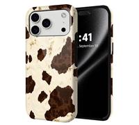 ETLKJVBL for iPhone 17 Pro Max Case, Cow Print with The Spots Hybrid 2-Layer Hard Shell with Shockproof Silicone, Dual-Layer Protective Case for iPhone 17 Pro Max