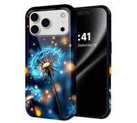ETLKJVBL for iPhone 17 Pro Max Case, Dandelion Flowers with Seeds Hybrid 2-Layer Hard Shell with Shockproof Silicone, Dual-Layer Protective Case for iPhone 17 Pro Max