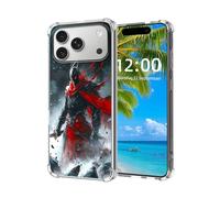 ETLKJVBL for iPhone 17 Pro Max Case, The Dark - Cloaked Warrior High-Definition Painted Back Cover with Soft Transparent TPU Bumper, Shockproof Protective for iPhone 17 Pro Max Phone Case