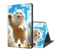 ETLKJVBL for Kindle 2019 10th Generation Case, Auto Sleep/Wake, Giant Cat in The City Multiple Angles Viewing Folio Stand Case for 6'' for Kindle 10th Generation 2019 Release