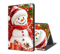 ETLKJVBL for Kindle Fire 7 Case 2019/2017 Release 9th/7th Gen, Auto Sleep/Wake, Festive Snowman Multiple Angles Viewing Folio Stand Exquisite Leather Case for Kindle Fire 7
