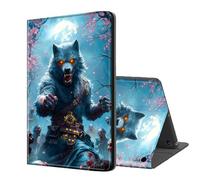 ETLKJVBL for Kindle Fire 7 Case 2019/2017 Release 9th/7th Gen, Auto Sleep/Wake, Werewolf Fighting Zombies Multiple Angles Viewing Folio Stand Exquisite Leather Case for Kindle Fire 7