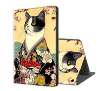 ETLKJVBL for Kindle Fire 7 Tablet Case 2019/2017 Release 9th/7th Gen, Auto Sleep/Wake, Cat Wearing Kimono Multiple Angles Viewing Folio Stand Exquisite Leather Case for Kindle Fire 7