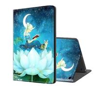 ETLKJVBL for Kindle Fire 7 Tablet Case 2019/2017 Release 9th/7th Gen, Auto Sleep/Wake, Girl Sitting on The Flower Multiple Angles Viewing Folio Stand Exquisite Leather Case for Kindle Fire 7