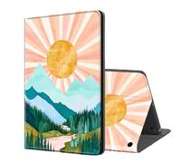 ETLKJVBL for Kindle Fire 7 Tablet Case 2019/2017 Release 9th/7th Gen, Auto Sleep/Wake, Sun Setting Over Mountains Multiple Angles Viewing Folio Stand Exquisite Leather Case for Kindle Fire 7