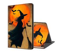 ETLKJVBL for Kindle Fire 7 Tablet Case 2019/2017 Release 9th/7th Gen, Auto Sleep/Wake, Witch and Bats Silhouette Multiple Angles Viewing Folio Stand Exquisite Leather Case for Kindle Fire 7