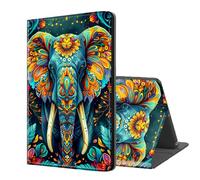 ETLKJVBL for Kindle Paperwhite 11th Generation 2021 Case, Auto Sleep/Wake, Colorful Elephant Multiple Angles Viewing Folio Stand Case for Kindle Paperwhite 11th Generation