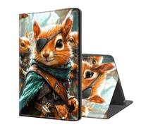 ETLKJVBL for Kindle Paperwhite 11th Generation 2021 Case, Auto Sleep/Wake, Pirate Squirrel in Armor Multiple Angles Viewing Folio Stand Case for Kindle Paperwhite 11th Generation