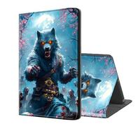 ETLKJVBL for Kindle Paperwhite 11th Generation 2021 Case, Auto Sleep/Wake, Werewolf Fighting Zombies Multiple Angles Viewing Folio Stand Case for Kindle Paperwhite 11th Generation