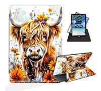 ETLKJVBL for Kindle Paperwhite 12th Generation Case 7", 360 Degree Rotating, Auto Sleep/Wake, Cattle in The Fields Exquisite Leather Case for Kindle Paperwhite 2024/ Kindle Colorsoft 2024