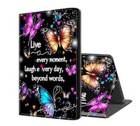 ETLKJVBL for Kindle Paperwhite 2024/ Kindle Colorsoft 2024 Case, Auto Sleep/Wake, Butterfly Live Every Moment Exquisite Leather Case for Kindle Paperwhite 12th Generation 7 Inch
