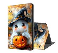 ETLKJVBL for Kindle Paperwhite 2024/ Kindle Colorsoft 2024 Case, Auto Sleep/Wake, Cute Spectres with Pumpkin Exquisite Leather Case for Kindle Paperwhite 12th Generation 7 Inch