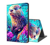 ETLKJVBL for Kindle Paperwhite Case 10th Generation 2018, Auto Sleep/Wake, Cute Otter Multiple Angles Viewing Folio Stand Case for 6" Kindle Paperwhite (10th Gen, 2018 Release)