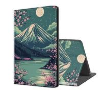 ETLKJVBL for Kindle Paperwhite Case 10th Generation 2018, Auto Sleep/Wake, Mountain with Cherry Blossoms Multiple Angles Viewing Folio Stand Case for 6" Kindle Paperwhite (10th Gen, 2018 Release)