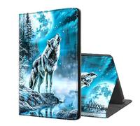 ETLKJVBL for Kindle Paperwhite Case 10th Generation 2018, Auto Sleep/Wake, Wolf Howling at The Moon Multiple Angles Viewing Folio Stand Case for 6" Kindle Paperwhite (10th Gen, 2018 Release)