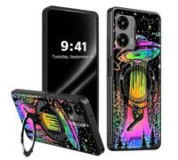ETLKJVBL for Motorola Moto G 5G 2024 Case, Colorful an Alien Spaceship 360 Degree Rotating Ring-Shaped Kickstand, Shockproof Protective Case for Motorola Moto G 5G 2024