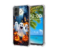 ETLKJVBL for Motorola Moto G 5G 2024 Case, Fright-Fall Phantoms & Pumpkins High-Definition Painted Back Cover with Soft Transparent TPU Bumper, Shockproof Protective Case