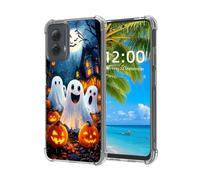 ETLKJVBL for Motorola Moto G Power 5G 2024 Case, Fright-Fall Phantoms & Pumpkins High-Definition Painted Back Cover with Soft Transparent TPU Bumper, Shockproof Protective Case