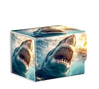 ETLKJVBL for MTG Card Storage Solution, Megalodon shark for MTG Card Box and Commander Decks, High Capacity Anime Card Sleeves for Mtg Deck Box, Designed Specifically for Mtg Players