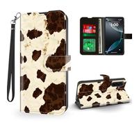 ETLKJVBL for Samsung Galaxy A17 5G Phone Case Wallet with Card Holder, Cow Print with The Spots Magnetic Snap and RFID Blocking Leather Flip Cover/Kickstand for Samsung Galaxy A17 5G Case