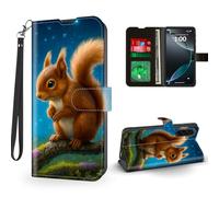 ETLKJVBL for Samsung Galaxy A17 5G Phone Case Wallet with Card Holder, Fantasy Squirrel Magnetic Snap and RFID Blocking Leather Flip Cover/Kickstand for Samsung Galaxy A17 5G Case