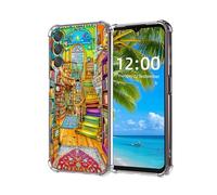 ETLKJVBL for Samsung Galaxy A54 5G Case, Bookshop Interior Filled with Books High-Definition Painted Back Cover with Soft Transparent TPU Bumper, Shockproof Protective for A54 5G Case