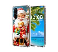 ETLKJVBL for Samsung Galaxy A56 5G Phone Case, Red-Clad Festive Figure High-Definition Painted Back Cover with Soft Transparent TPU Bumper, Shockproof Protective Case