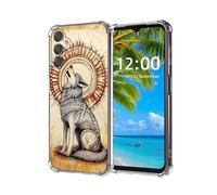 ETLKJVBL for Samsung Galaxy S23 Plus Case, an Ancient Wolf Howling High-Definition Painted Back Cover with Soft Transparent TPU Bumper, Shockproof Protective for S23 Plus Phone Case