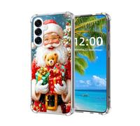 ETLKJVBL for Samsung Galaxy S25 FE Case, Red-Clad Festive Figure High-Definition Painted Back Cover with Soft Transparent TPU Bumper, Shockproof Protective for S25 FE Phone Case