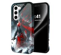 ETLKJVBL for Samsung Galaxy S25 FE Case, The Dark - Cloaked Warrior Hybrid 2-Layer Hard Shell with Shockproof Silicone, Dual-Layer Protective Case for Samsung Galaxy S25 FE