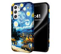 ETLKJVBL for Samsung Galaxy S25 Plus Case, Starry Night - Van Gogh Style Hybrid 2-Layer Hard Shell with Shockproof Silicone, Dual-Layer Protective Case for Samsung Galaxy S25 Plus