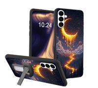 ETLKJVBL for Samsung Galaxy S26 Case, Moon Shining Brightly in Sky Soft TPU Shockproof Cover with 360-Degree Rotating Stand, Slim Lightweight Anti-Scratch Protective Phone Case