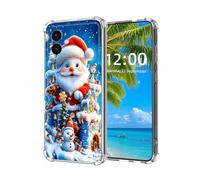ETLKJVBL for Samsung Galaxy S26 Edge Case, Red Claus and Snowmen in Winter High-Definition Painted Back Cover with Soft Transparent TPU Bumper, Shockproof Protective Case