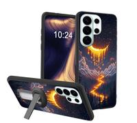 ETLKJVBL for Samsung Galaxy S26 Ultra Case, Moon Shining Brightly in Sky Soft TPU Shockproof Cover with 360-Degree Rotating Stand, Slim Lightweight Anti-Scratch Protective Phone Case