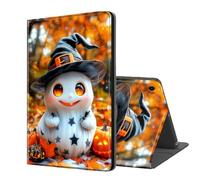ETLKJVBL for Samsung Galaxy Tab A9 Case, Auto Sleep/Wake, Cute Spectres in Witch Hat Pumpkins Multiple Angles Viewing Folio Stand Case for Samsung Galaxy Tab A9 8.7 Inch 2023