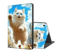 ETLKJVBL for Samsung Galaxy Tab A9 Case, Auto Sleep/Wake, Giant Cat in The City Multiple Angles Viewing Folio Stand Case for Samsung Galaxy Tab A9 8.7 Inch 2023