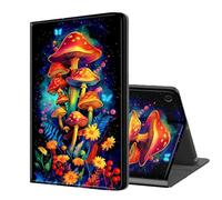 ETLKJVBL for Samsung Galaxy Tab A9 Case, Auto Sleep/Wake, Magical Mushrooms and Flowers Multiple Angles Viewing Folio Stand Case for Samsung Galaxy Tab A9 8.7 Inch 2023