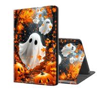 ETLKJVBL for Samsung Galaxy Tab A9 Plus/ A9+ Case, Auto Sleep/Wake, Spectres Pumpkins in Autumn Woods Multiple Angles Viewing Folio Stand Case for Samsung Galaxy Tab A9 Plus/ A9+ 11 Inch 2023