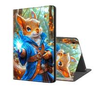 ETLKJVBL for Samsung Galaxy Tab A9 Plus/ A9+ Case, Auto Sleep/Wake, Squirrel Mage Casting Spell in Forest Multiple Angles Viewing Folio Stand Case for Samsung Galaxy Tab A9 Plus/ A9+ 11 Inch 2023