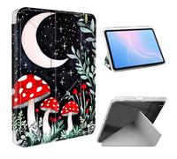 ETLKJVBL for Samsung Galaxy Tab A9 Plus Case, Slim Clear Cover with Pencil Holder, Multi-Angle Y-Stand, Auto Sleep/Wake, Mushrooms in The Moonlight Lightweight Tablet Case