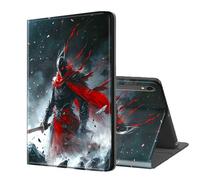 ETLKJVBL for Samsung Galaxy Tab S10 FE/ S9 FE Case, Auto Sleep/Wake, The Dark - Cloaked Warrior Multiple Angles Viewing Folio Stand Case for Samsung Galaxy Tab S9 11 Inch 2023