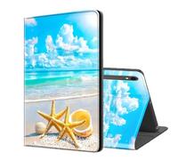 ETLKJVBL for Samsung Galaxy Tab S10 FE/ S9 FE Case, Auto Sleep/Wake, Two Starfish on The Beach Multiple Angles Viewing Folio Stand Case for Samsung Galaxy Tab S9 11 Inch 2023