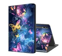 ETLKJVBL for Samsung Galaxy Tab S10/ S9 Plus Case 12.4 Inch, Auto Sleep/Wake, Colorful Butterfly are Fly Multiple Angles Viewing Folio Stand case for Samsung Galaxy Tab S9 FE Plus