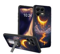 ETLKJVBL for T-Mobile Revvl 8 Pro Phone Case, Moon Shining Brightly in Sky Soft TPU Shockproof Cover with 360-Degree Rotating Stand, Slim Lightweight Anti-Scratch Protective Phone Case