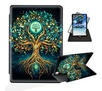 ETLKJVBL - iPad Pro 11 inch 2024 Case, 360 Degree Rotation, Multi-Angle Viewing, Auto Sleep/Wake, The Cosmic Tree of Life, Exquisite Leather Case