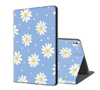 ETLKJVBL iPad Pro 13 inch 2024 Case, Auto Sleep/Wake Small Daisy Flower Multi Angle Stand Protective Case for iPad Pro 13 inch 2024 Tablet