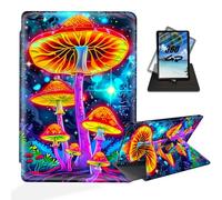 ETLKJVBL - Kindle Paperwhite 11th Generation Case 2021, 360 Degree Rotation, Auto Wake, Glowing Mushrooms in the Woods, Exquisite Leather Case for Kindle Paperwhite 11th