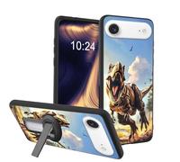 ETLKJVBL Lightweight Mobile Accessory for Apple iPhone 17 Air Case, Ferocity Dinosaur Shockproof Protective Cover with 360-Degree Versatile Rotating Stand Stylish Design