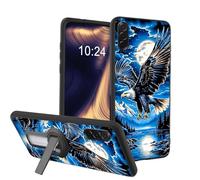 ETLKJVBL Lightweight Mobile Accessory for Samsung Galaxy A57 5G Phone Case, Eagle Soaring Mountain Shockproof Protective Cover with 360-Degree Versatile Rotating Stand Stylish Design