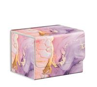 ETLKJVBL MTG Card Storage Solution - MTG Card Box for Commander Decks,High-capacity Anime Card Sleeves,The best choice for sending Game mates,Pretty Pattern design for Deck Box(Purple Pink Marble)